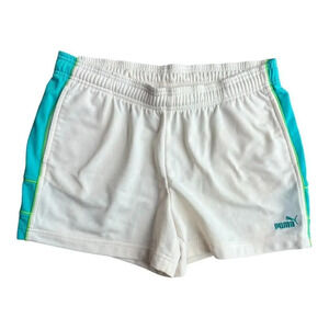 Puma Women's Sweat Shorts Athletic White Size Large